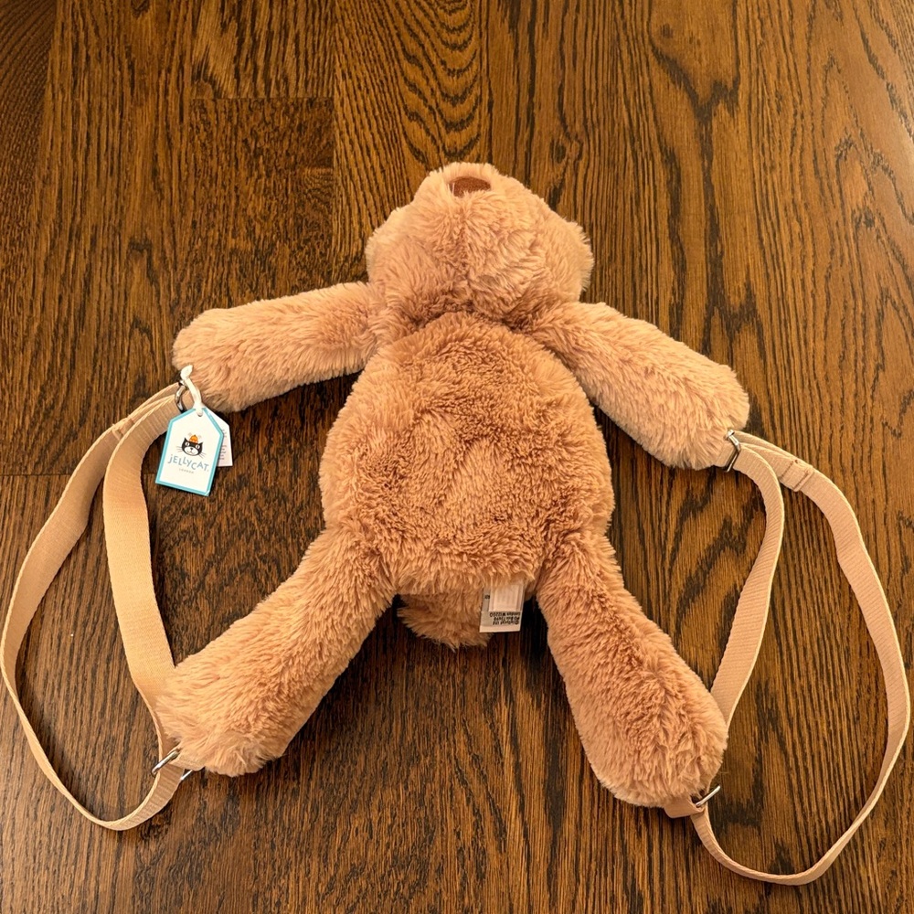 Jellycat Tan Plush Bear Backpack